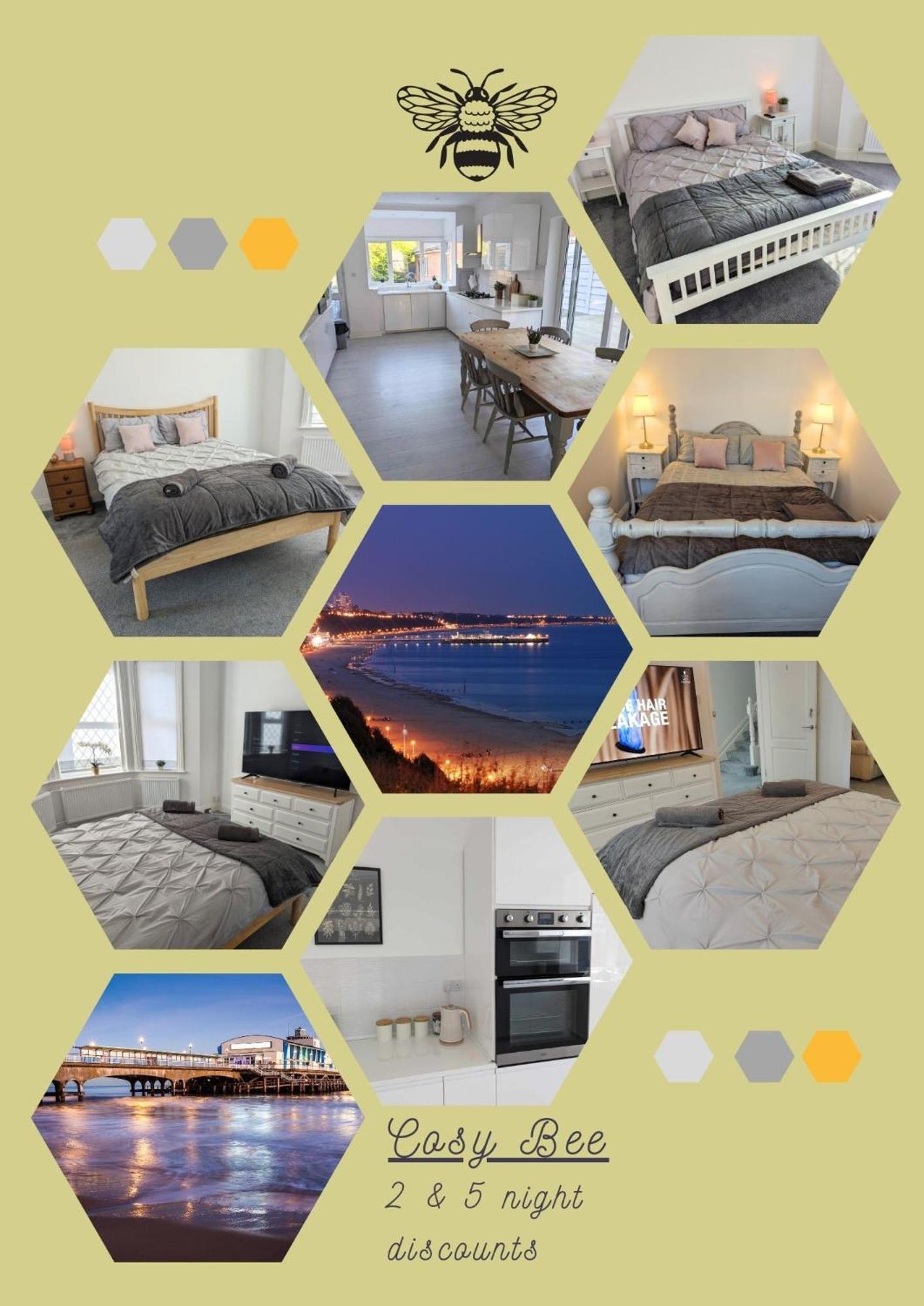 Cosy Bee And Apartment Bournemouth Bagian luar foto